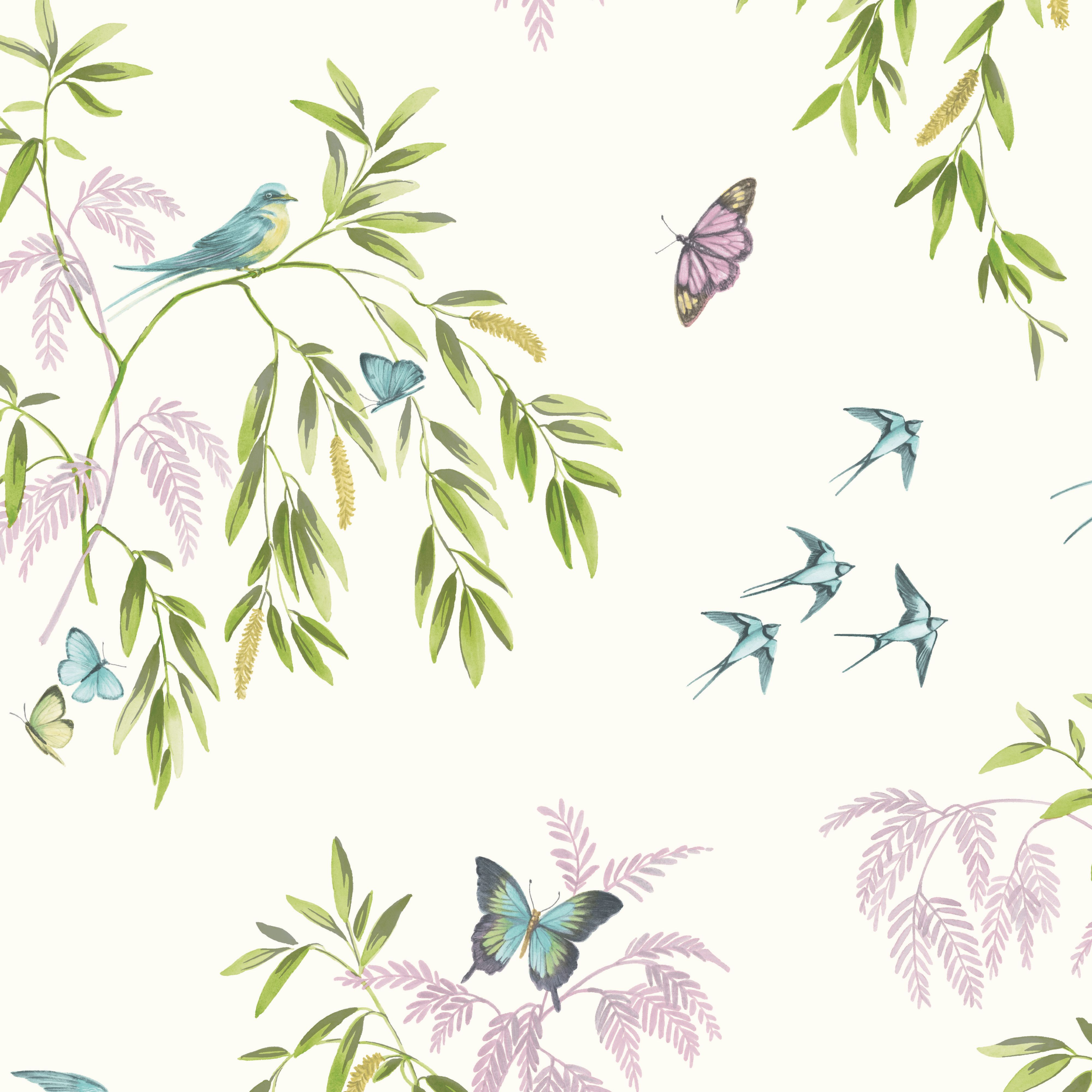 Birds Butterflies - HD Wallpaper 