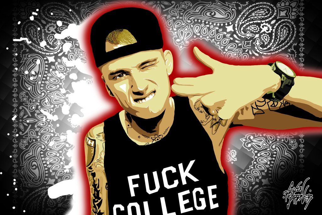 Machine Gun Kelly Pop Art - HD Wallpaper 