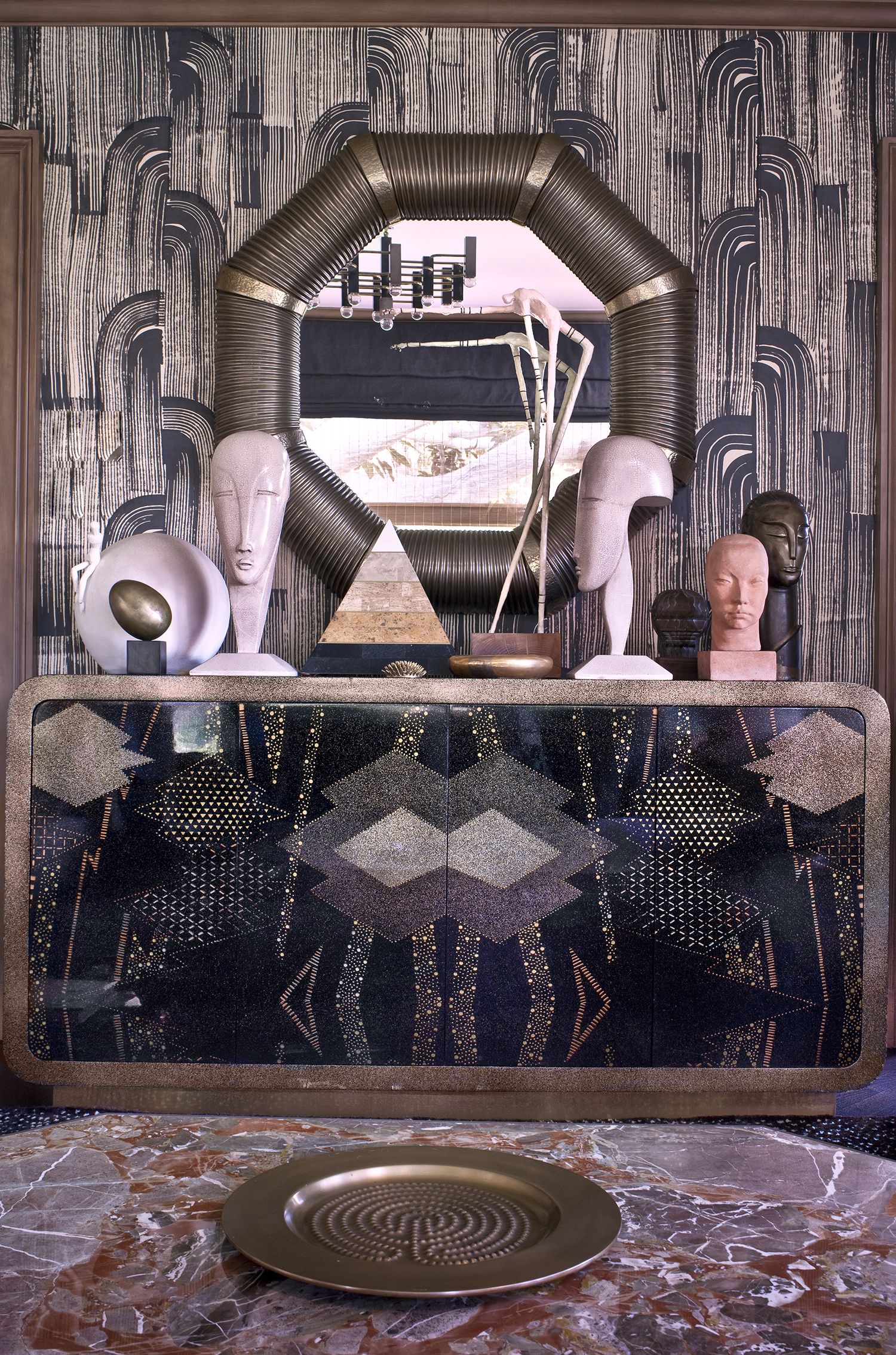 Crescent Wallpaper Kelly Wearstler - HD Wallpaper 