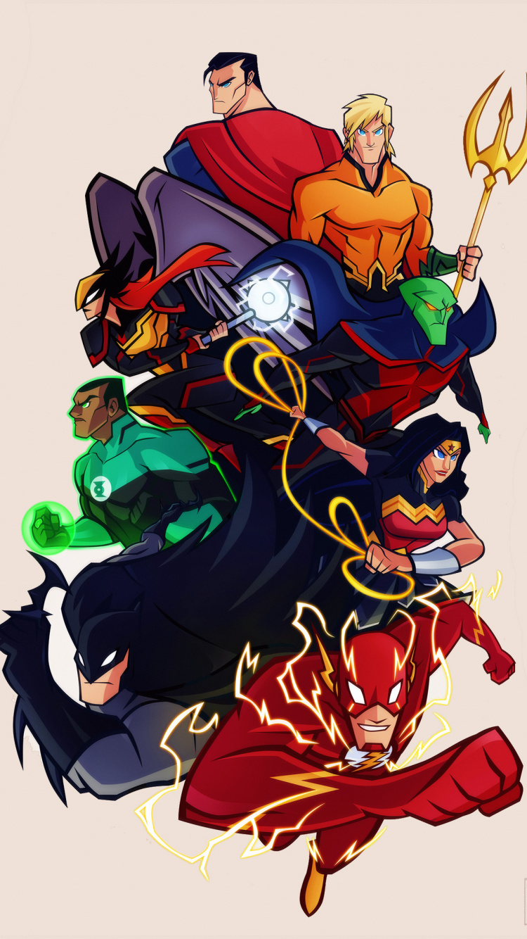 Justice League, Cartoon, Dc Comics, Artwork, Wallpaper - Justice League Fan Art - HD Wallpaper 