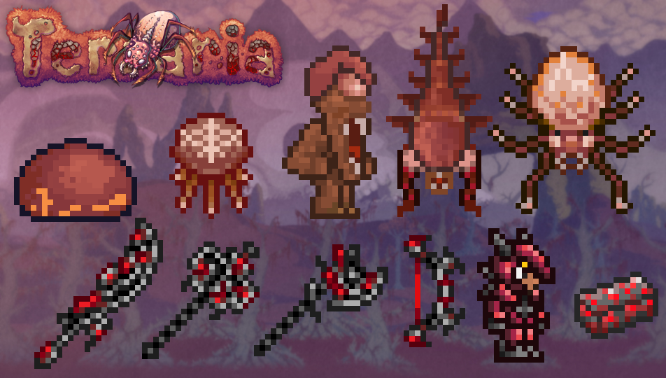 Terraria Crimson In Real Life - HD Wallpaper 