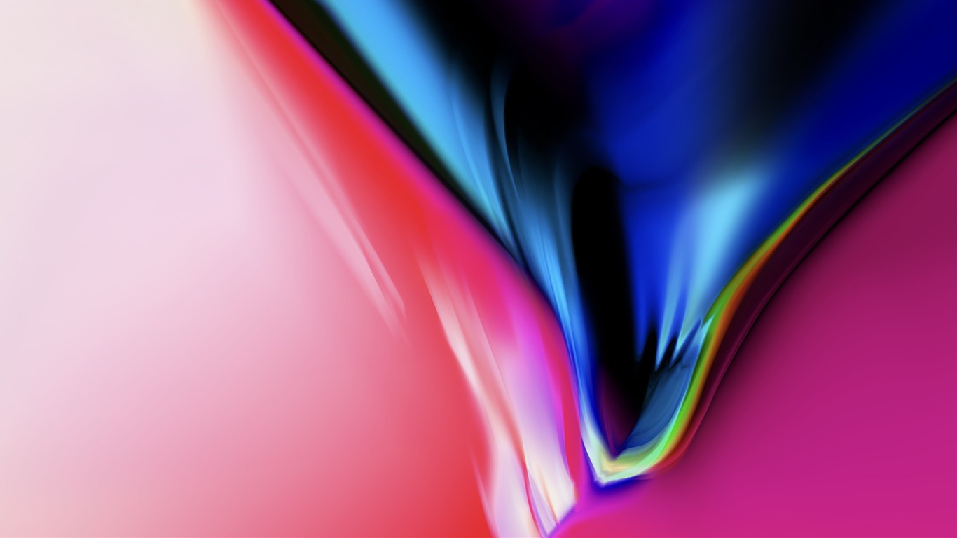Abstract Colorful Black-apple Ios 11 Iphone 8 Iphone - Iphone 8 Wallpaper Original - HD Wallpaper 