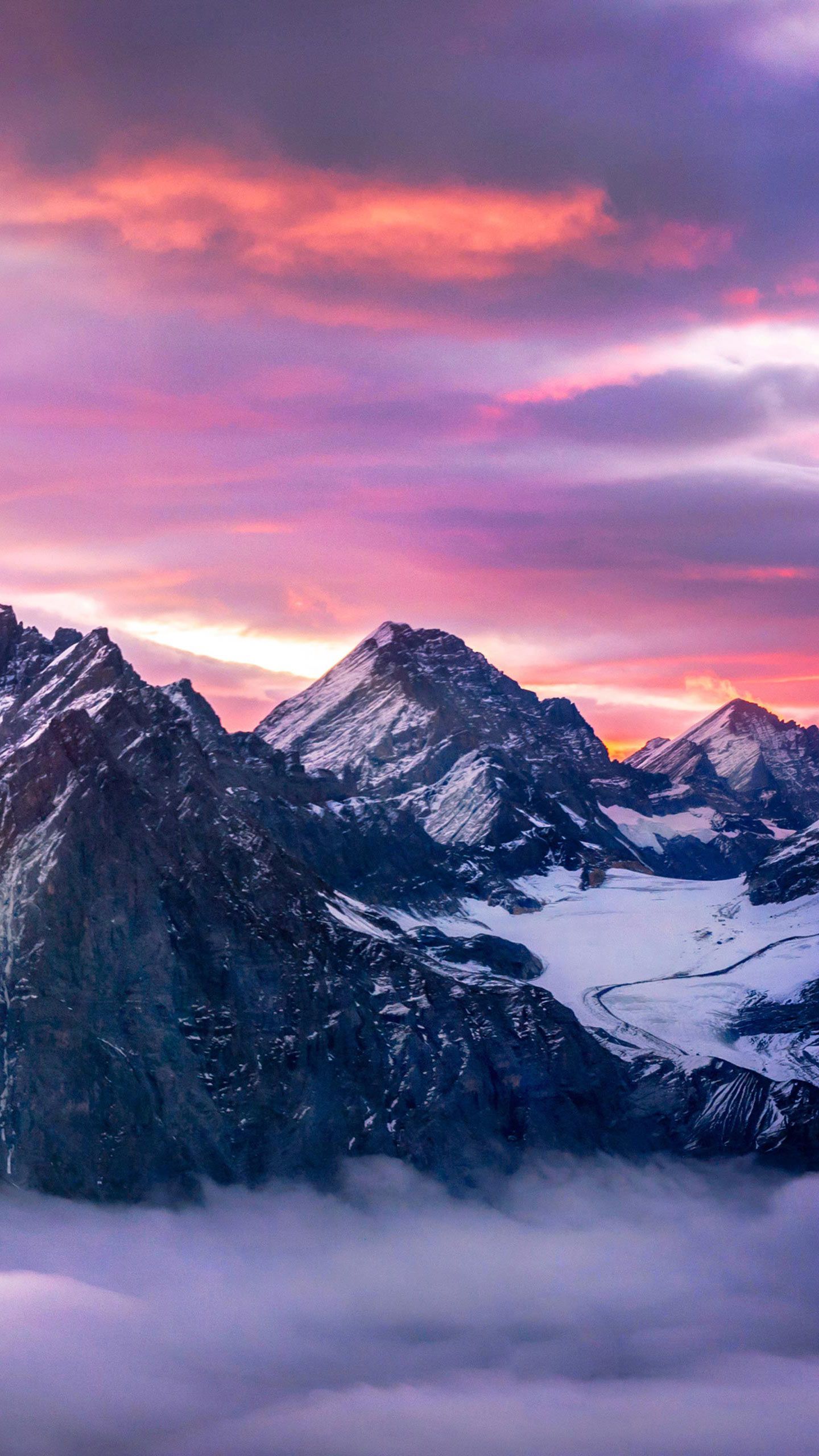 Snowy Mountains Beautiful - HD Wallpaper 