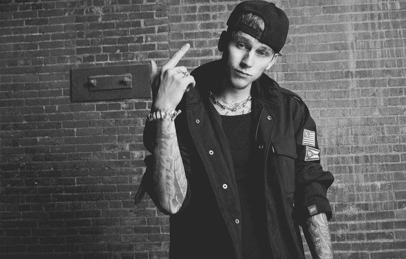 Photo Wallpaper Rap, Bad Boy, Machine Gun Kelly - Machine Gun Kelly Black - HD Wallpaper 