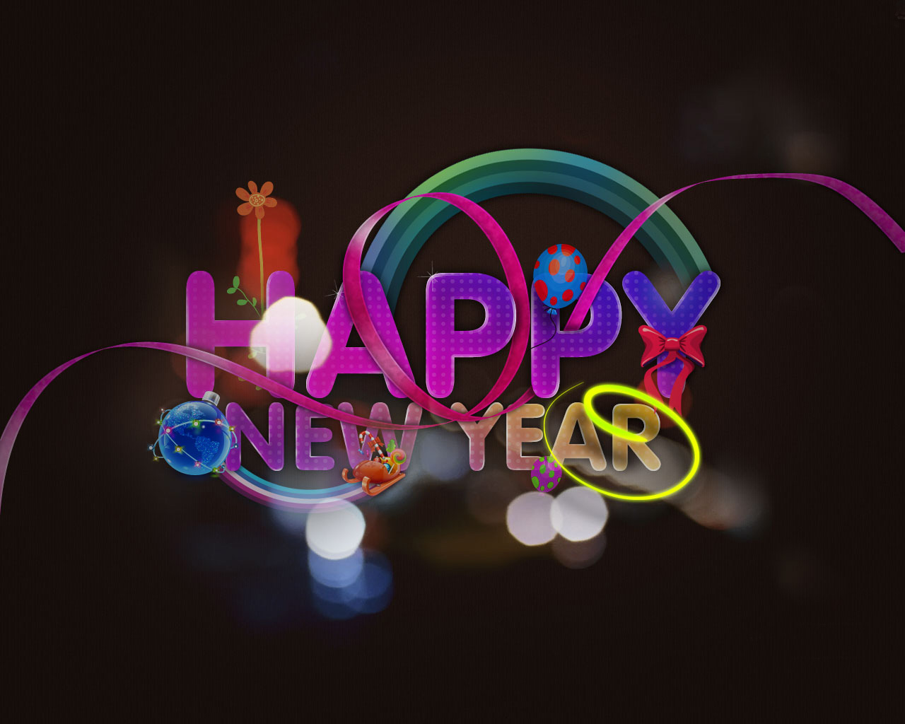 Most Beautiful New Year - HD Wallpaper 