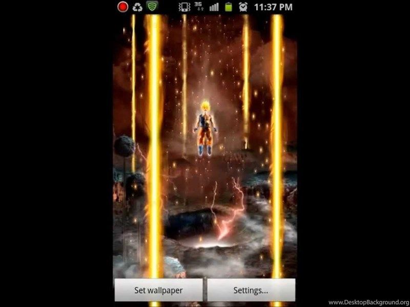 Super Live Wallpaper Dragon Ball - Super Saiyan Live Wallpaper Download - HD Wallpaper 
