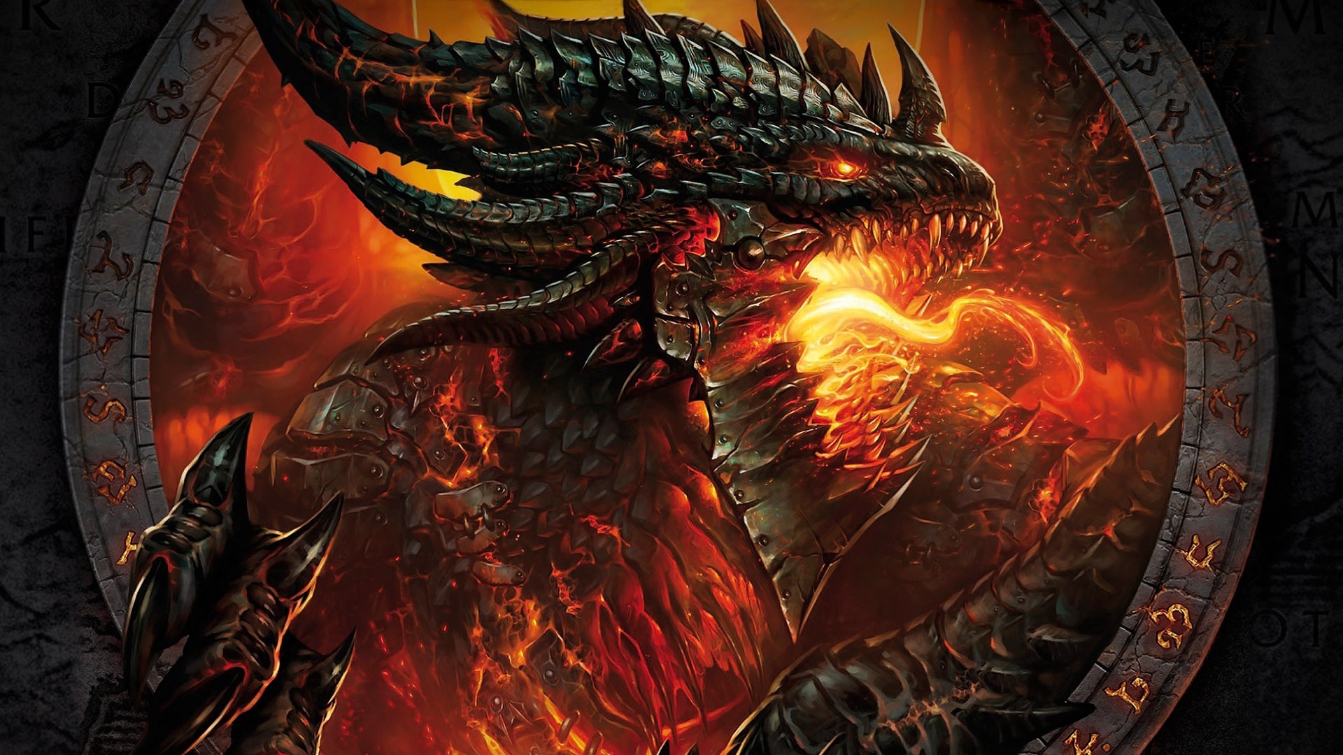 Wallpaper World Of Warcraft, Face, Fire, Hands, Monster - World Of Warcraft Cataclysm Cover - HD Wallpaper 