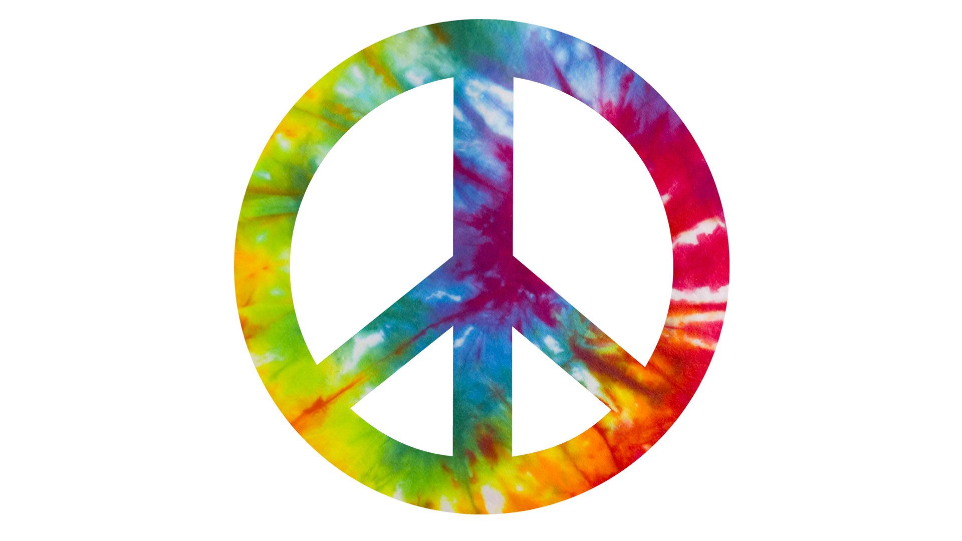 Tye Dye Peace Sign - HD Wallpaper 