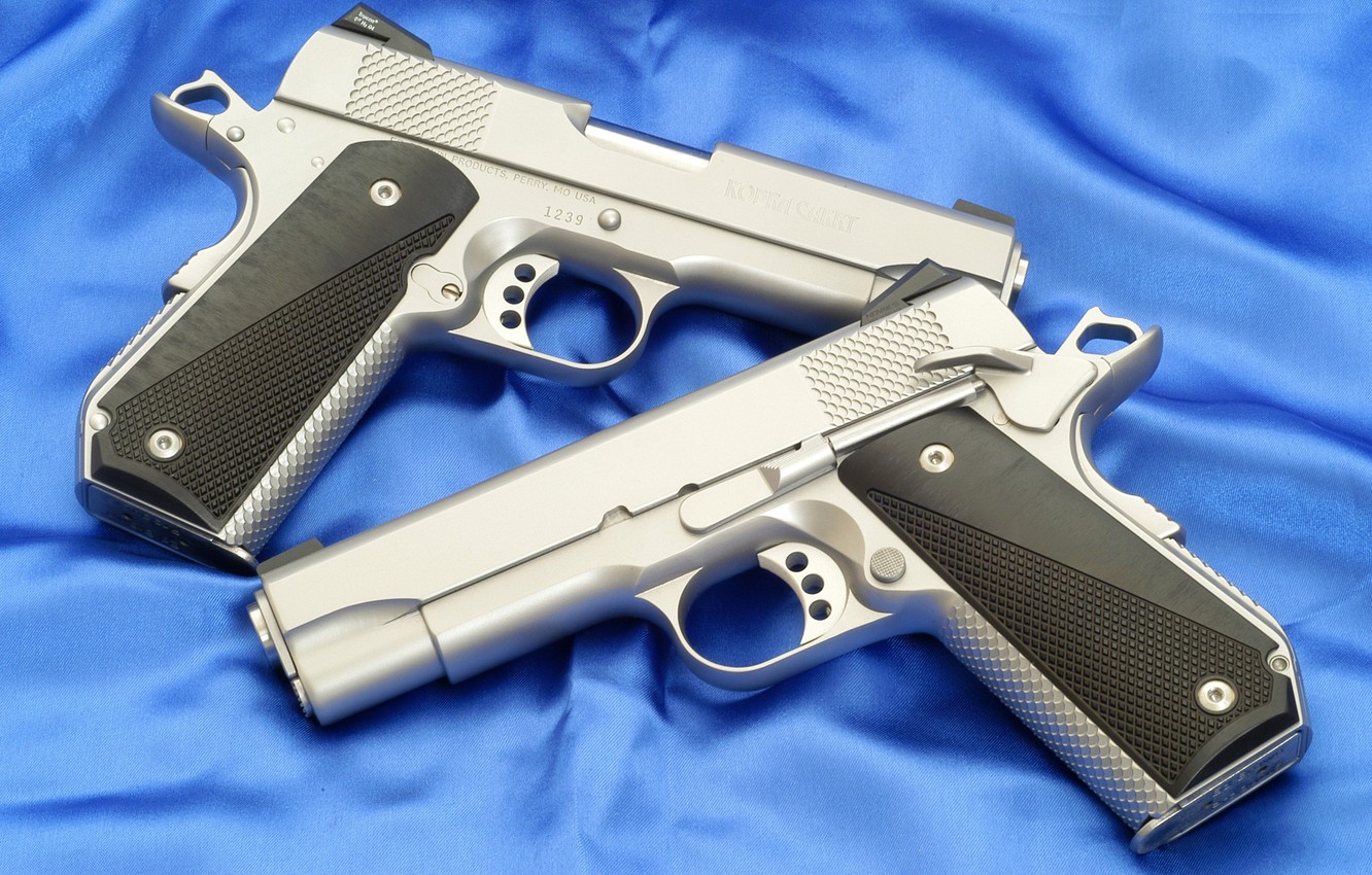 Photo Wallpaper Wallpaper, Weapons, Gun, Wallpapers, - M1911 Dual - HD Wallpaper 