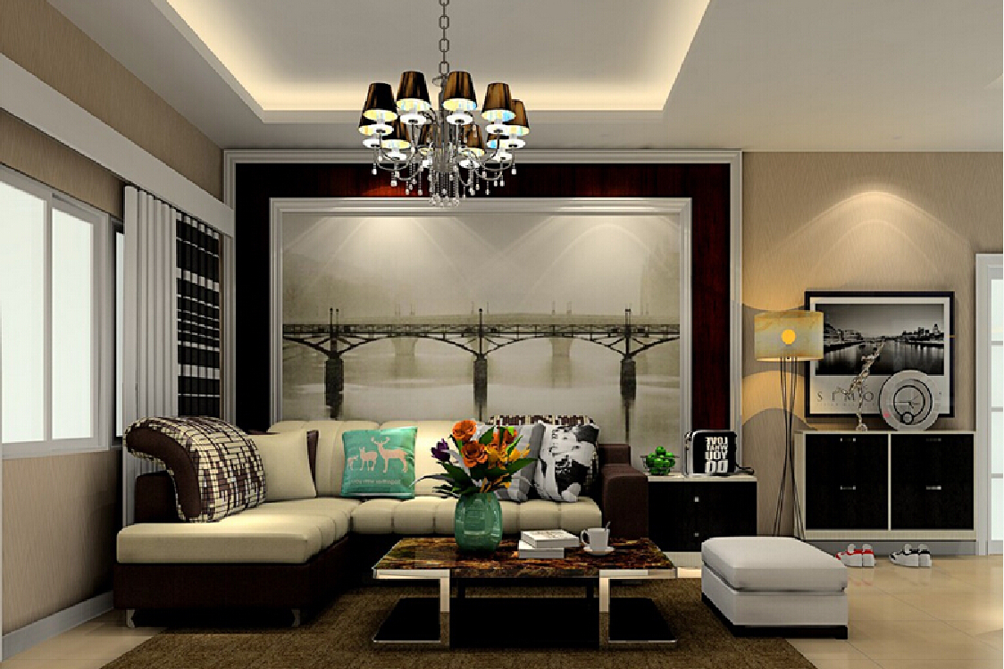 Feature Wall Living Room Ideas Tiles - HD Wallpaper 