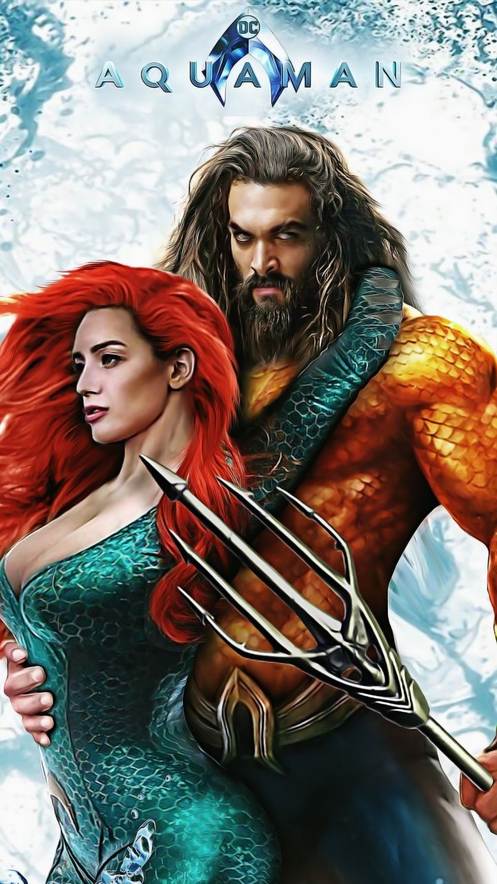 Wallpaper, Movie, Momoa, Jason, Heard, Awesome, Art, - Amber Heard In Aquaman - HD Wallpaper 