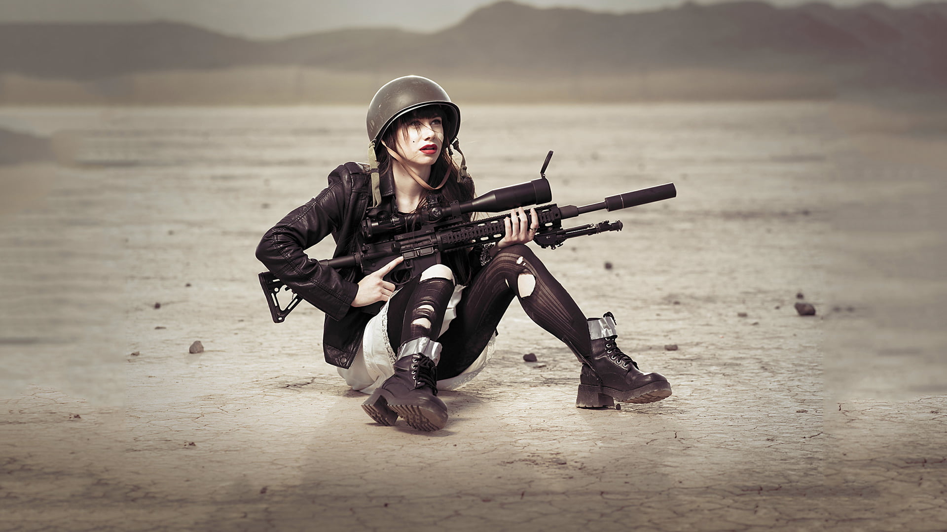 Sniper Girl Wallpaper Hd - HD Wallpaper 