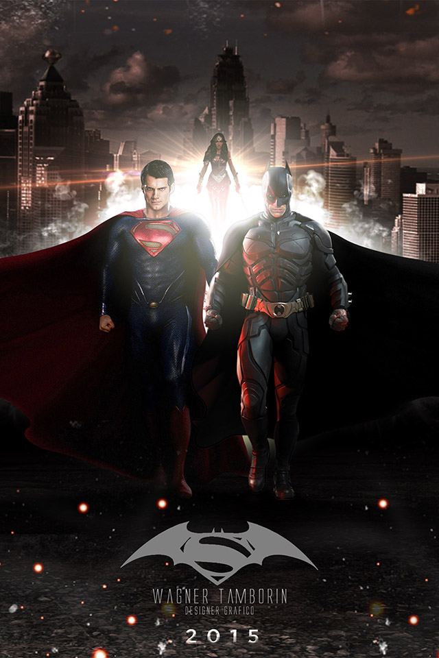 Wagner Tamborin Batman Superman Iphone 4s Wallpaper - Batman Vs Superman Hd Iphone - HD Wallpaper 