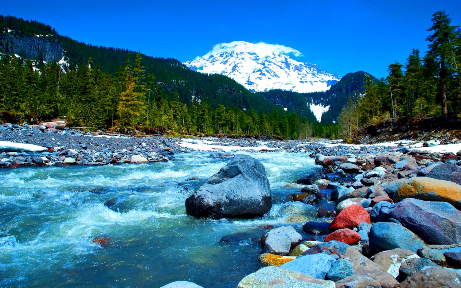 Hd Nature Wallpapers 4k Cool Full Hd 1080p Nature Wallpaper - Mount Rainier National Park, Mount Rainier - HD Wallpaper 