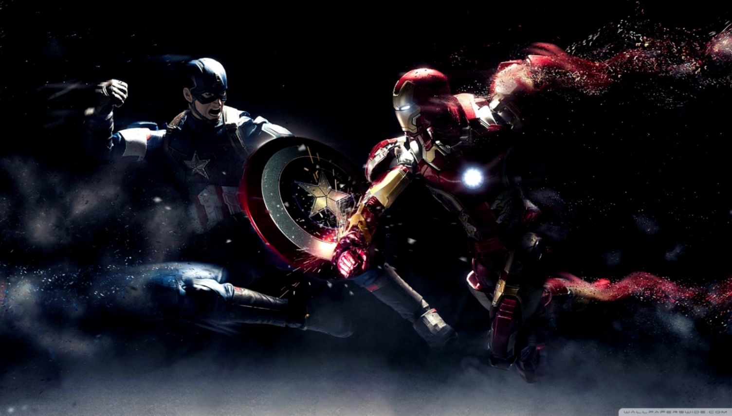 Captain America Vs Iron Man 4k Hd Desktop Wallpaper Pc Wallpaper Iron Man 1504x855 Wallpaper Teahub Io