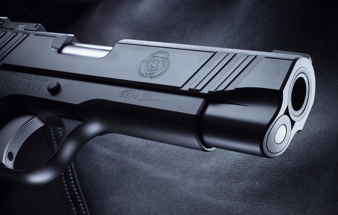 Photo Wallpaper Custom, M1911, Nighthawk, Black Pistol - M1911 Pistol - HD Wallpaper 