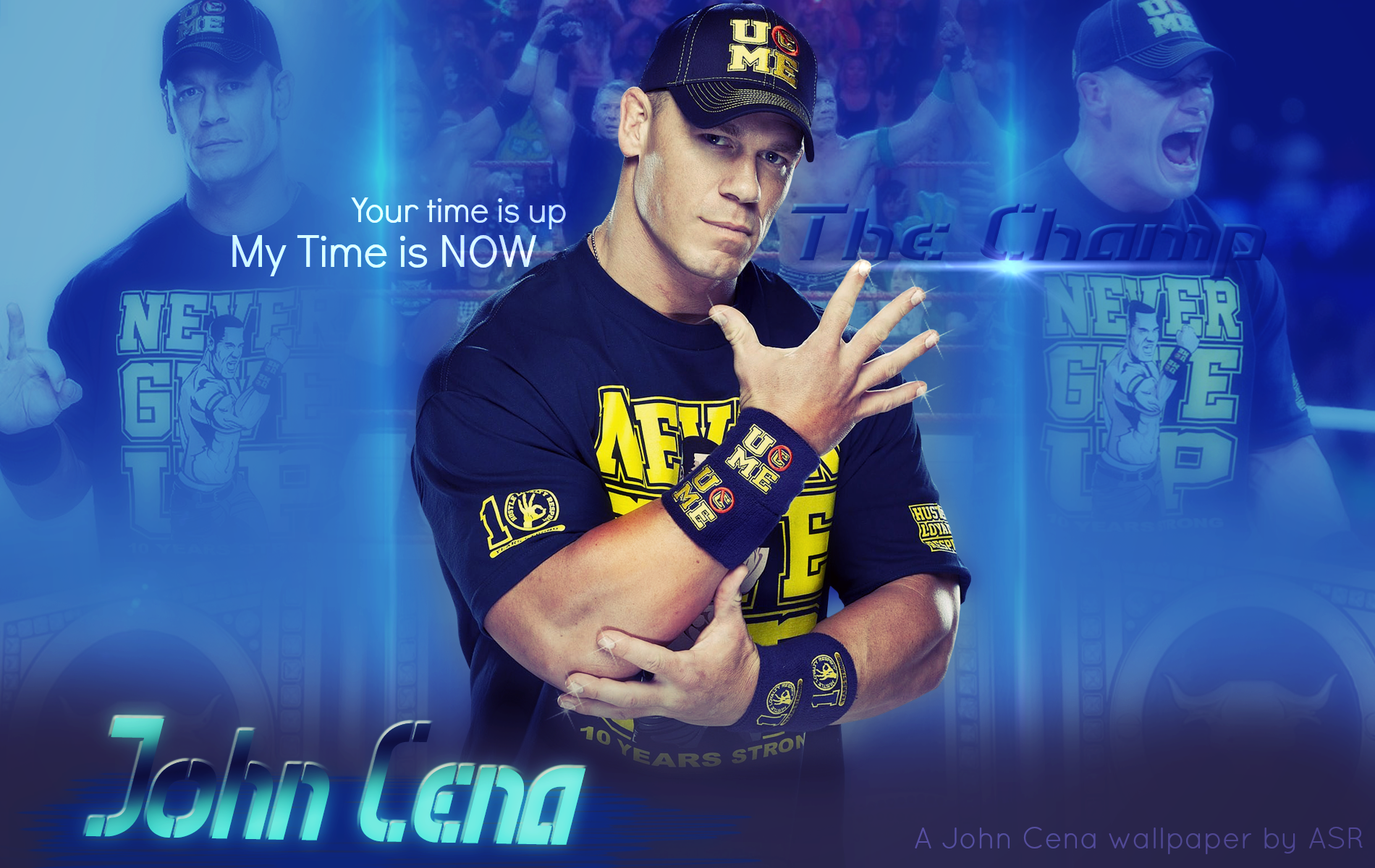 John Cena - The Champ - John Cena Wallpaper Blue - 1900x1200 Wallpaper -  