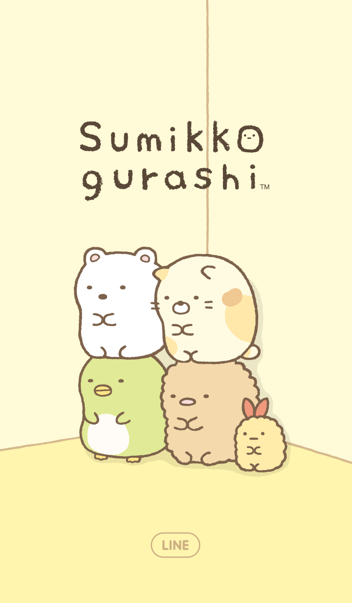 Line, San-x, And Wallpaper Image - Sumikko Gurashi Word - HD Wallpaper 