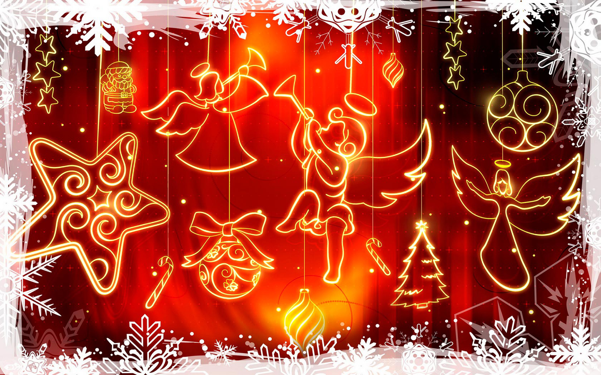 Free Merry Christmas And A Happy New Year, Computer - HD Wallpaper 