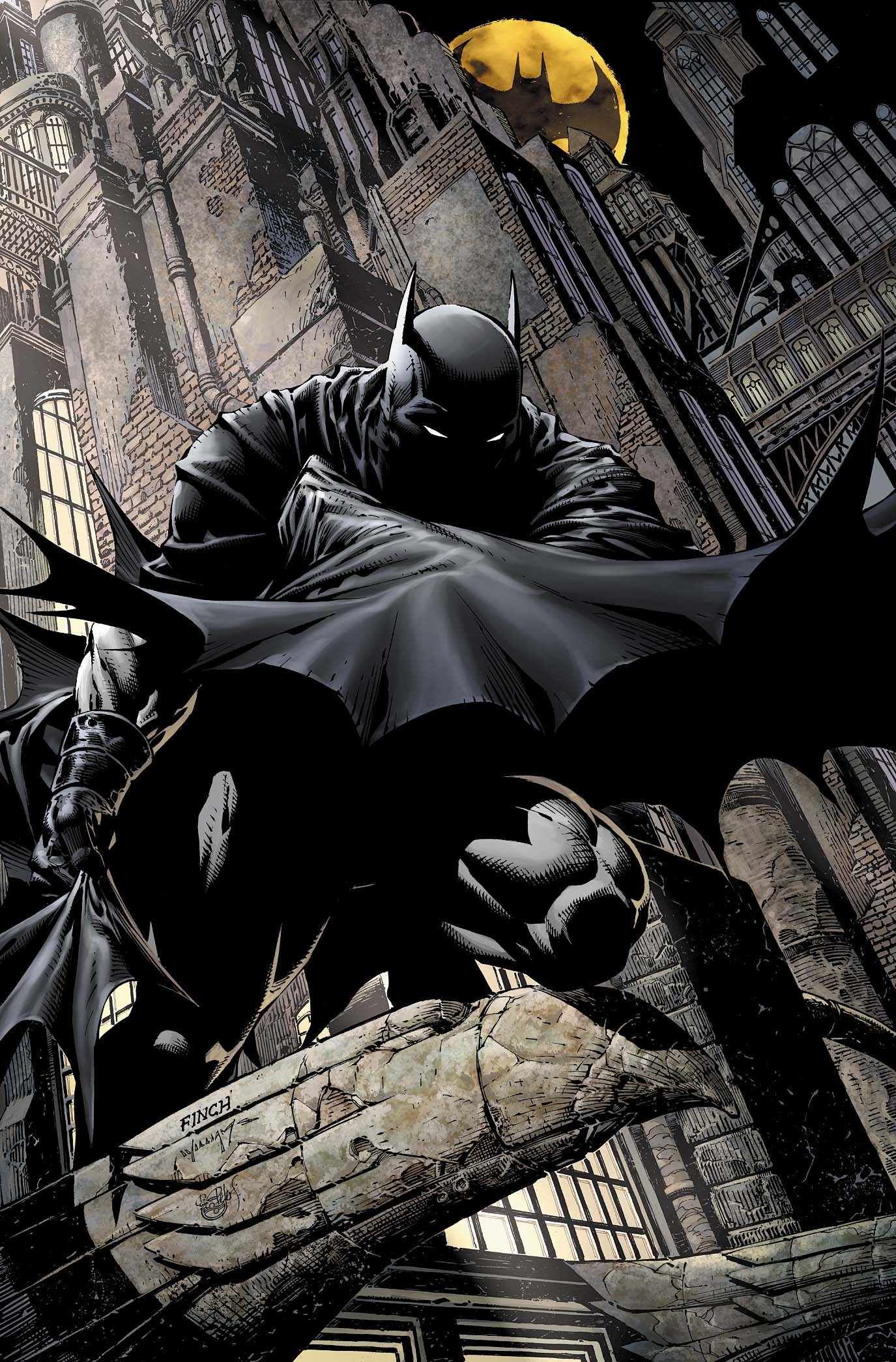 1375x2088, Batman Cartoon Wallpaper Image For Ipod - David Finch Batman Art - HD Wallpaper 