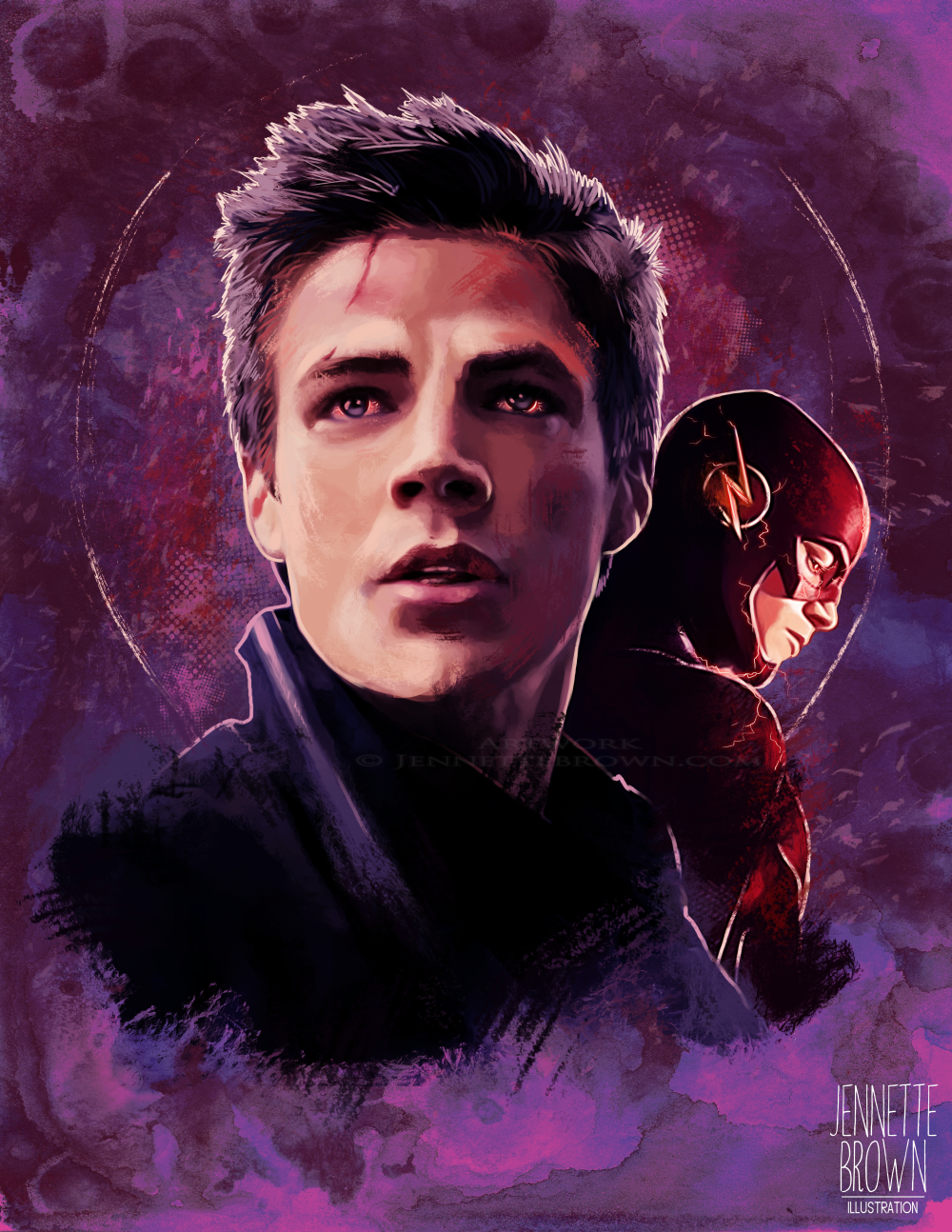 Barry Allen The Flash Iphone - Barry Allen And The Flash - HD Wallpaper 