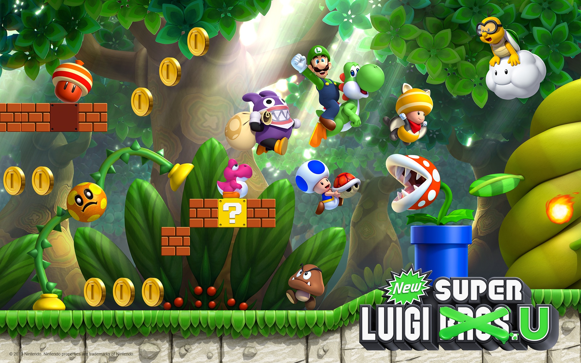 New Super Luigi U - HD Wallpaper 