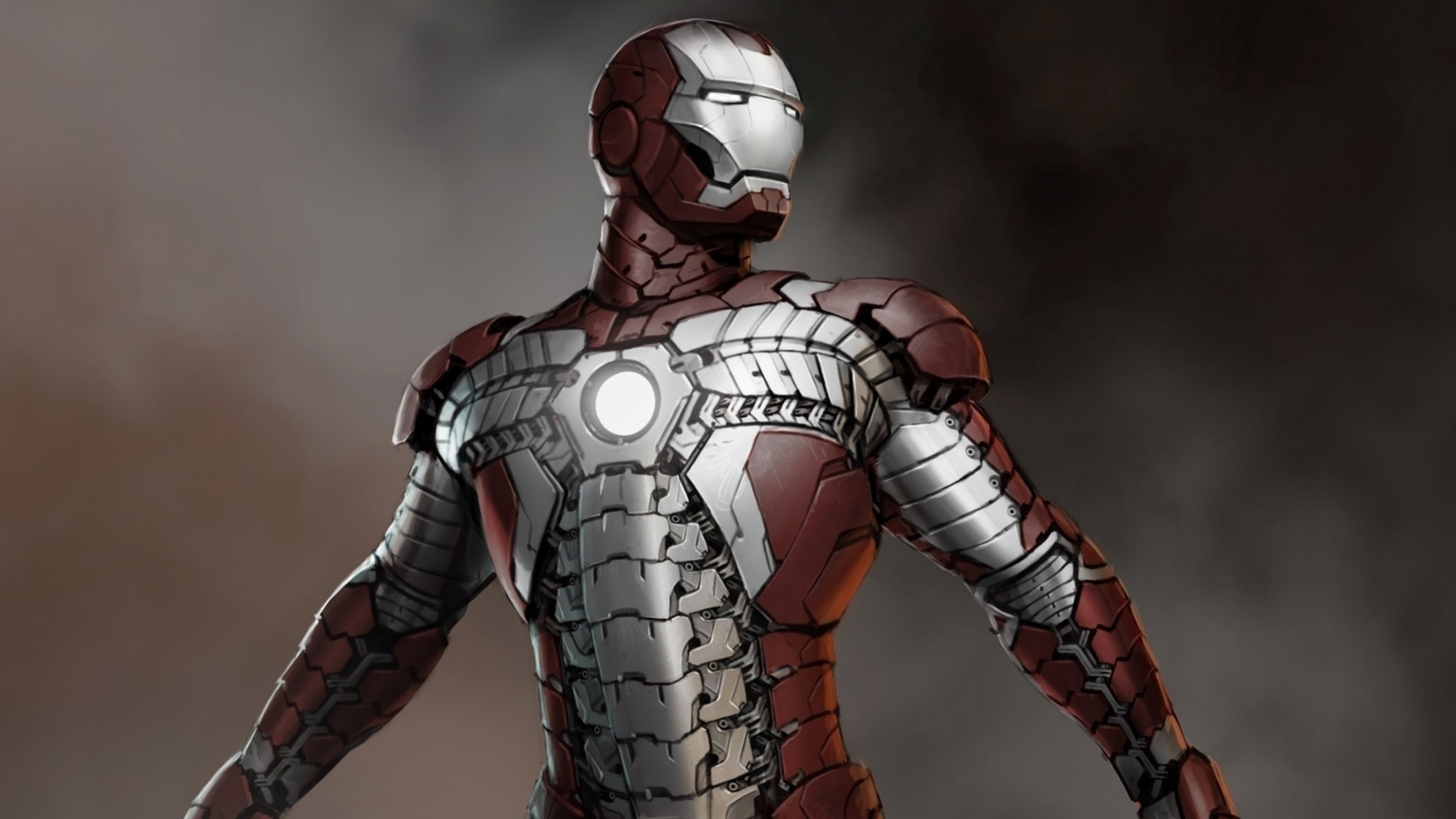 Wallpaper Iron Man Comics Overcast Cartoon Armor Futuristic - Iron Man Mark 5 Wallpaper 4k - HD Wallpaper 