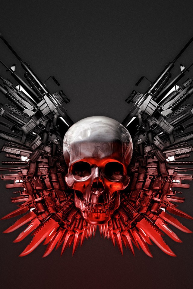 The Expendables Weapons Hd Iphone 4s Wallpaper - Best Wallpapers In The  World For Iphone - 640x960 Wallpaper 