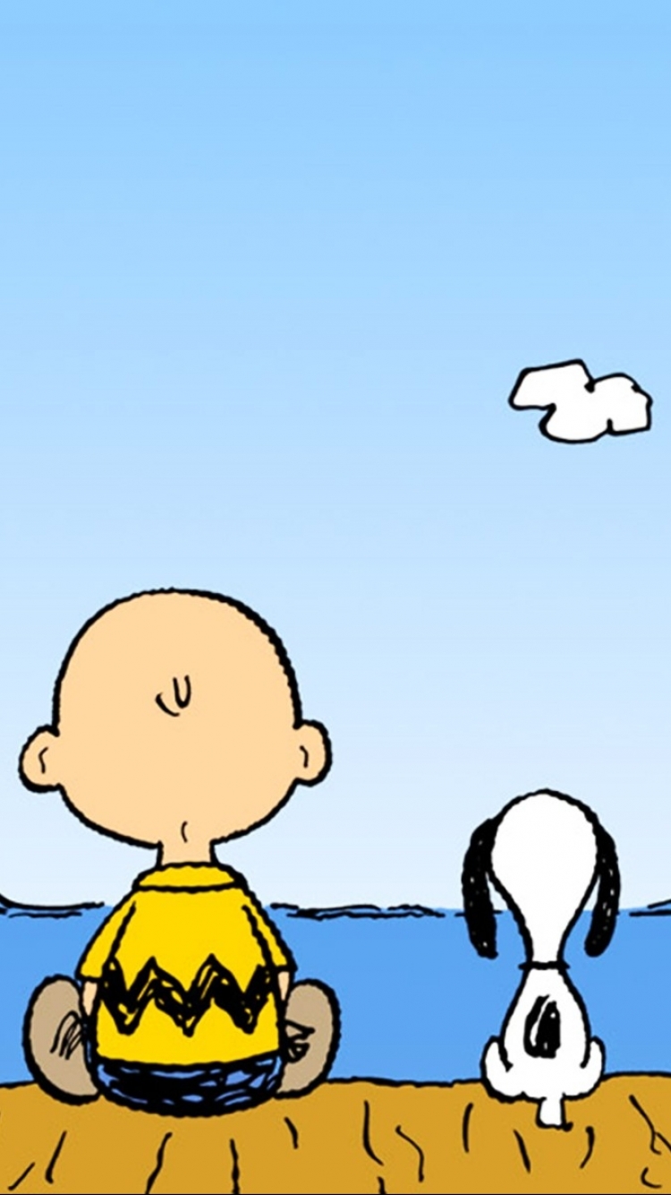 Iphone Wallpaper Cartoon - Charlie Brown Back Of Head - HD Wallpaper 