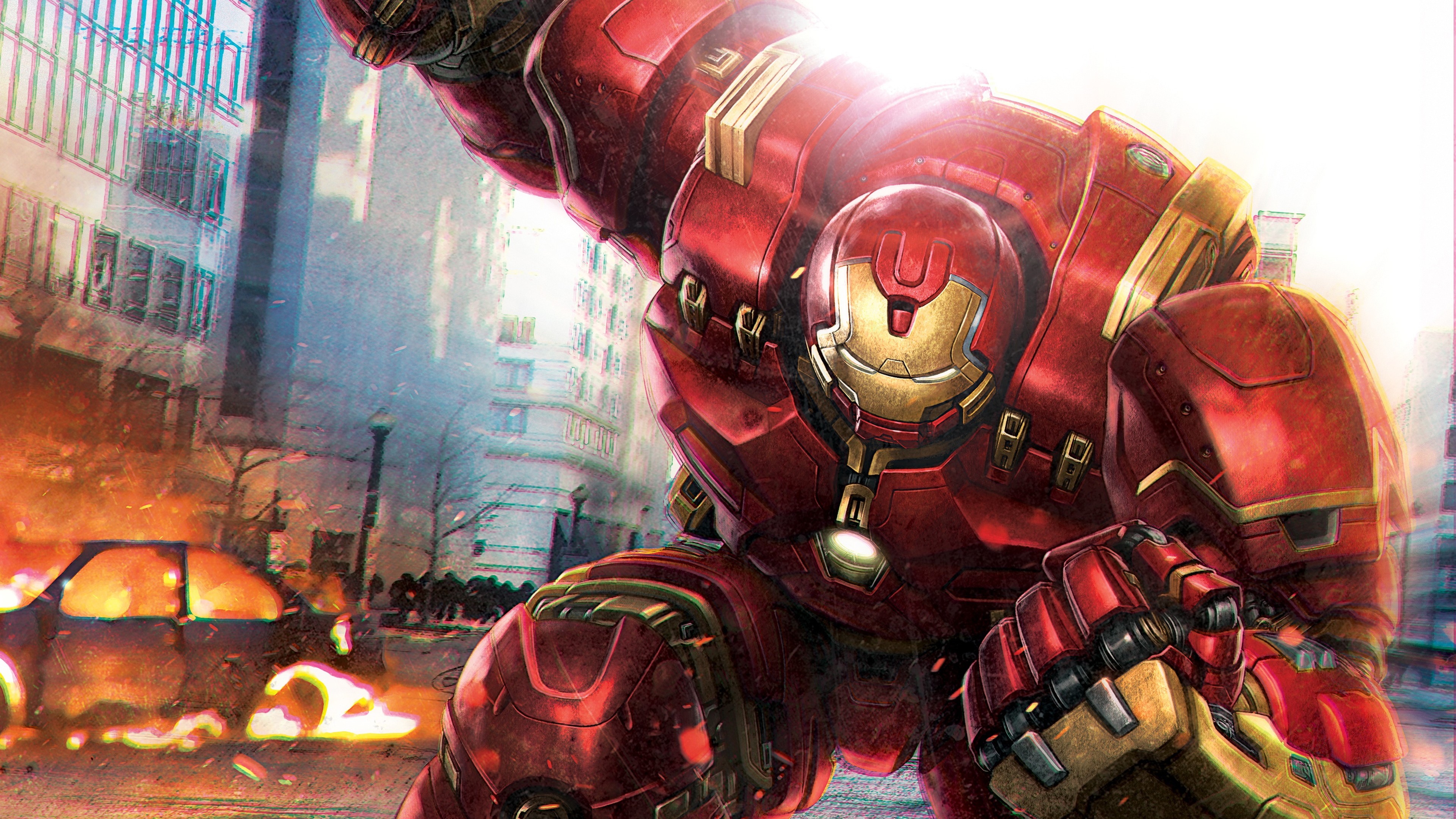 3d Iron Man Wallpapers Backgrounds Images - Iron Man Hulkbuster Wallpaper  Hd - 3840x2160 Wallpaper 