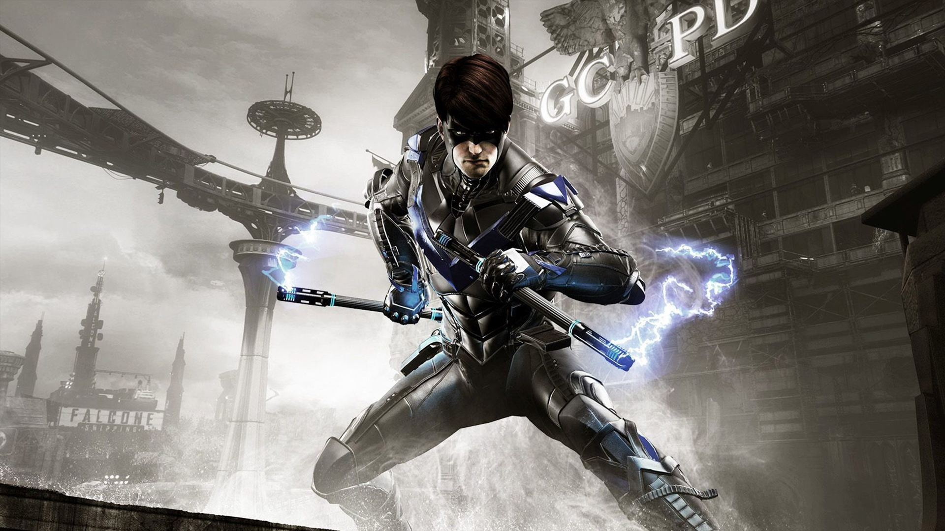 Nightwing Suit Batman Arkham Knight - HD Wallpaper 