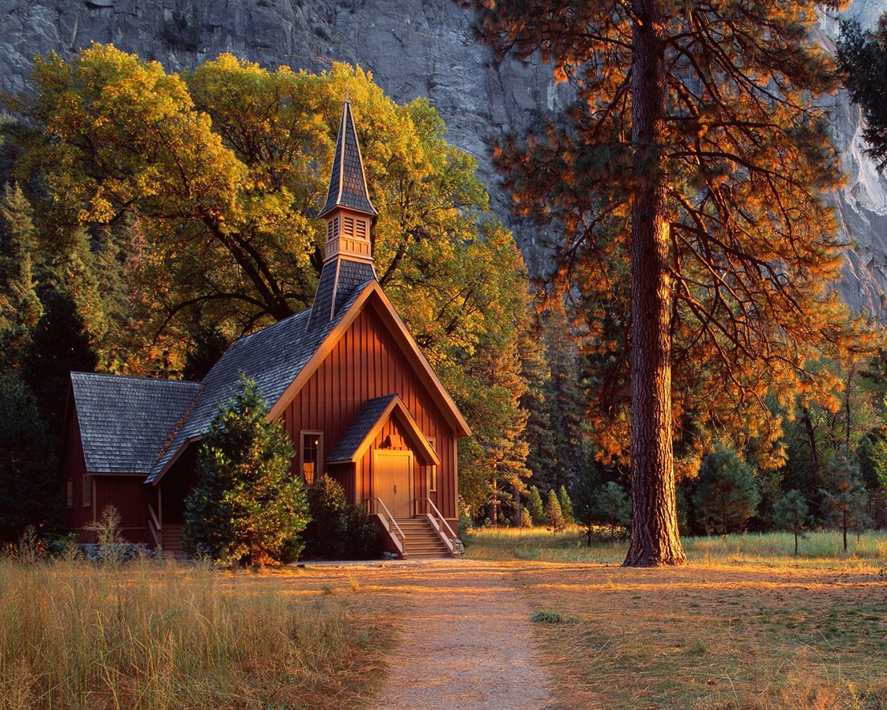 Old Country Church - HD Wallpaper 