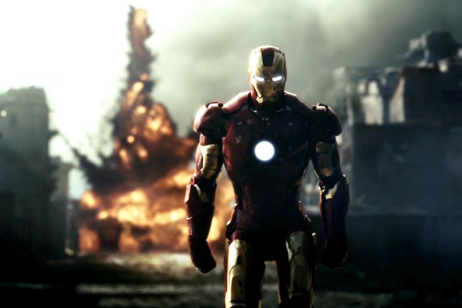 An Explosion Bursts Behind Iron Man - Iron Man Epic - HD Wallpaper 