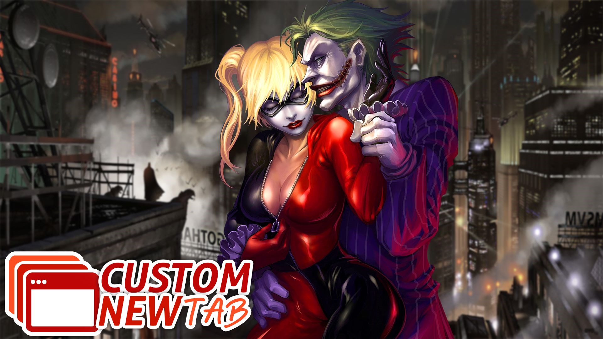 Joker And Harley Quinn Background - HD Wallpaper 