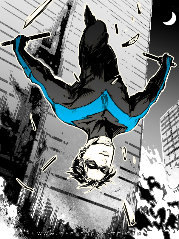 Anime, Haining-art, Batman, Nightwing, Dick Grayson, - Deviantart Nightwing Art - HD Wallpaper 