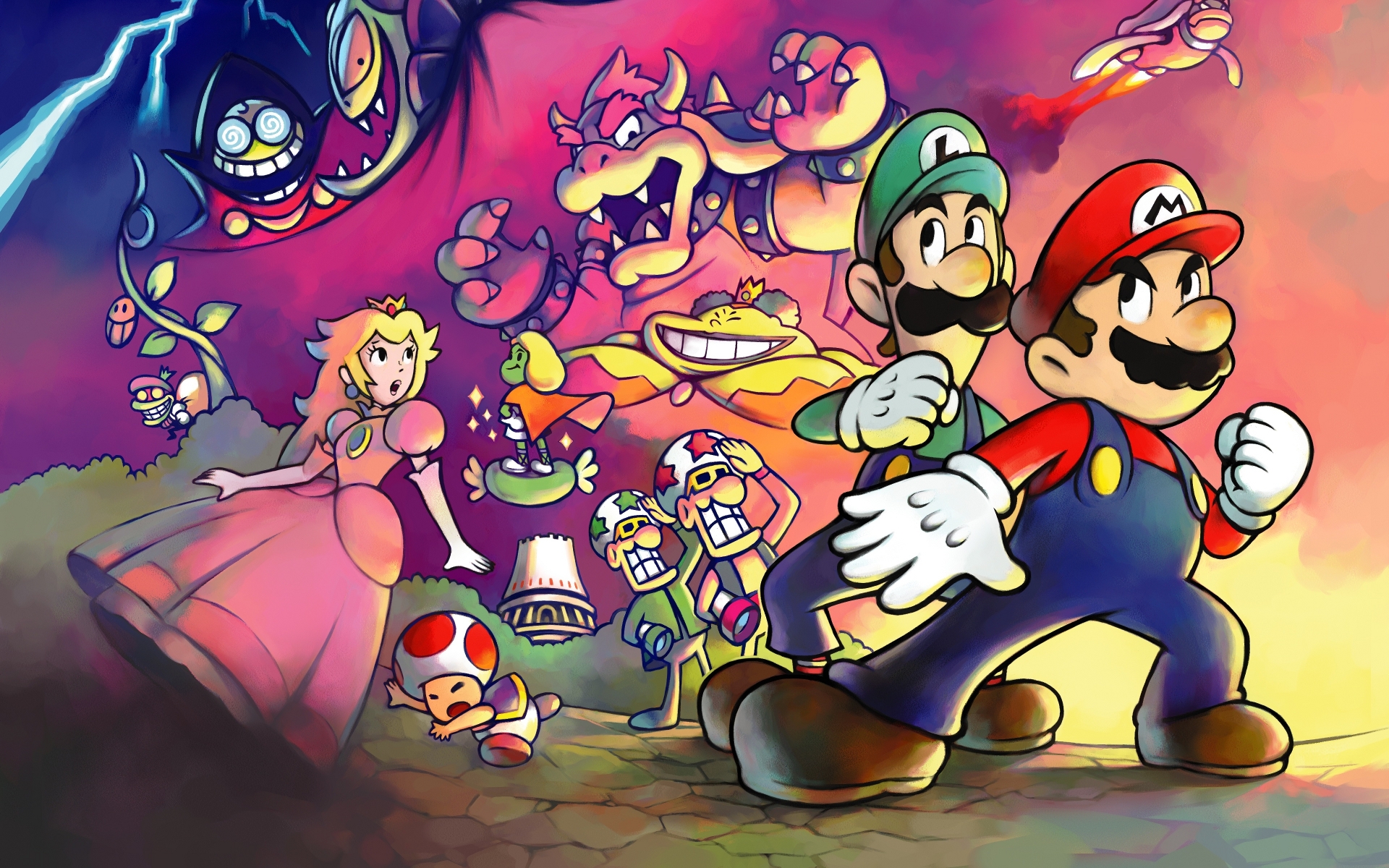Mario Y Luigi Superstar Saga - HD Wallpaper 
