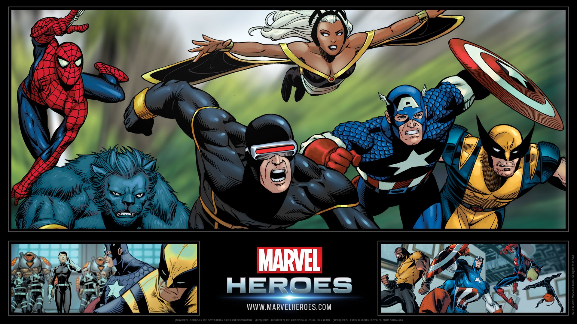 Full Hd Marvel Heroes - HD Wallpaper 