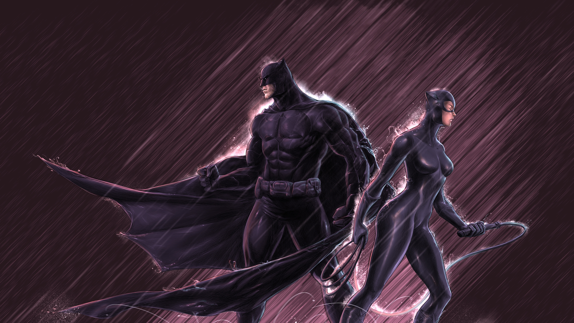 Batman And Catwoman Wallpaper Hd - HD Wallpaper 