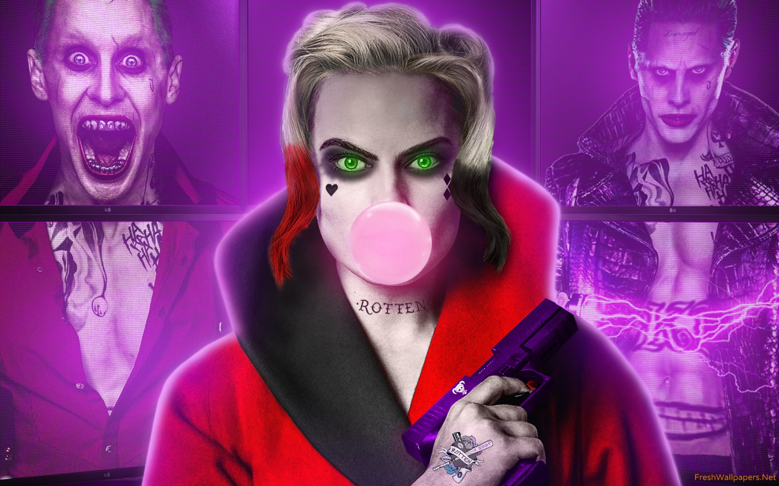 Harley Quinn Joker - HD Wallpaper 
