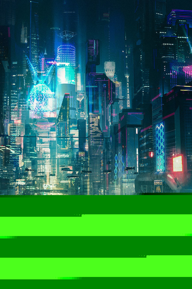 Cyberpunk City Rt Wallpaper 640 X 960 - Cyberpunk Wallpaper Phone - HD Wallpaper 