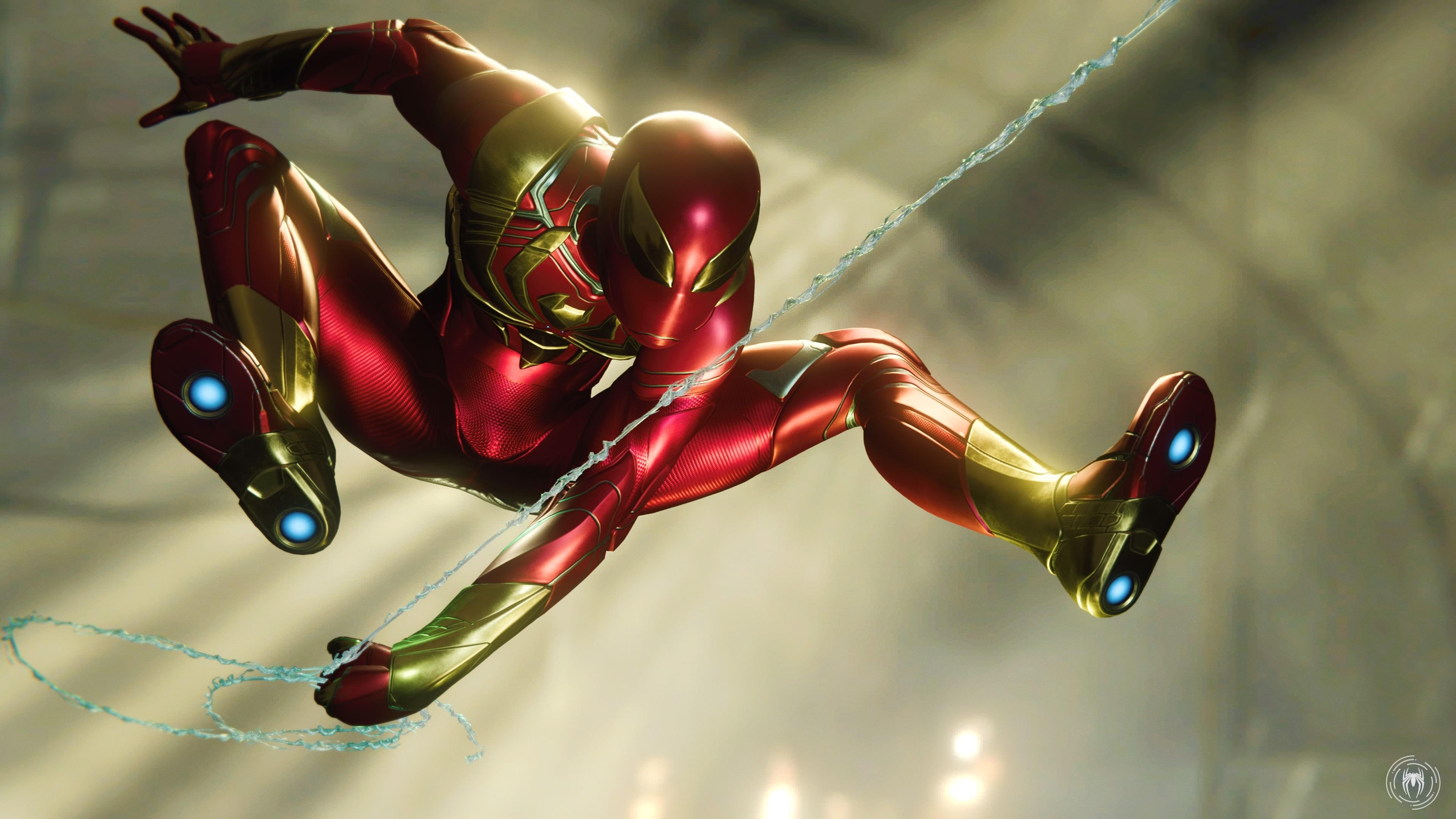 Spiderman Ps4 Iron Spider - HD Wallpaper 