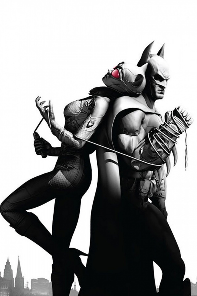 Batman Arkham City Batman Catwoman - HD Wallpaper 