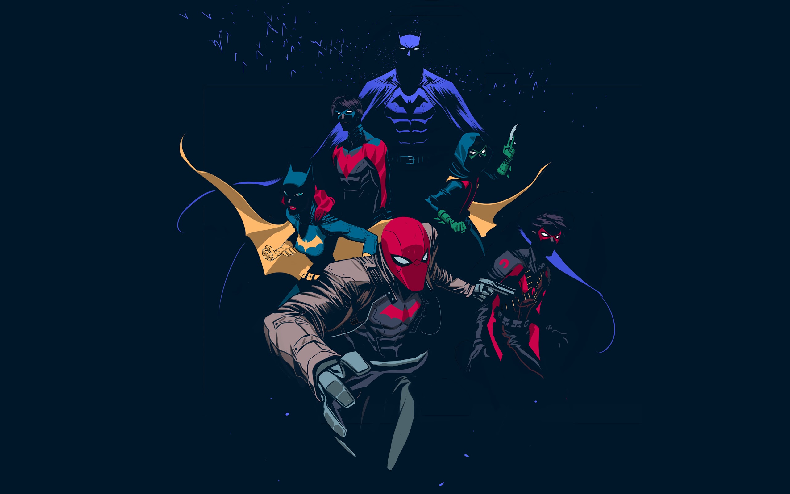 Batman, Family, 4k, - Red Hood Wallpaper Iphone - HD Wallpaper 