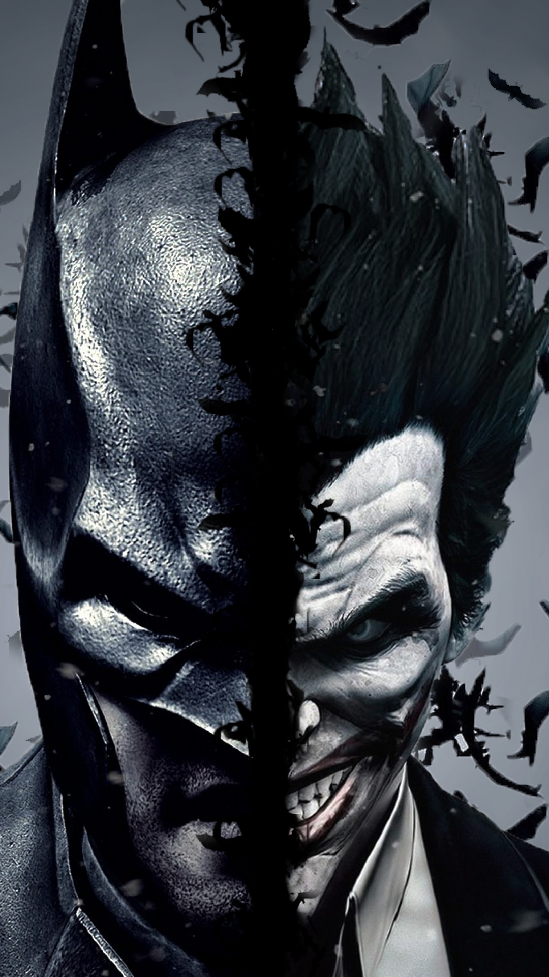 Batman Vs Joker Dual Screen Iphonewallpaper Id - Batman And Joker Wallpaper Iphone - HD Wallpaper 