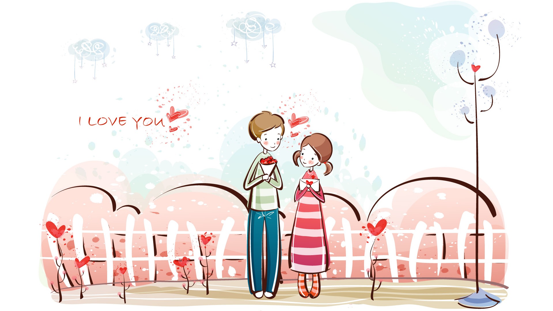 Couples Valentines Day Cartoon - 1920x1080 Wallpaper Couples Valentines Day Cartoon - 1920x1080 Wallpaper