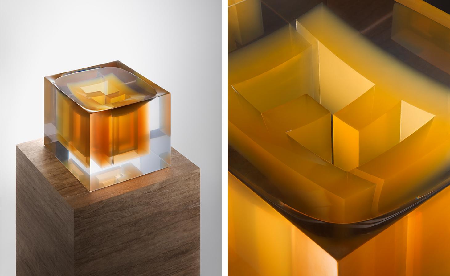 Ressin Fountain On Travertine Block By Sabine Marcelis - Fendi Shape Of Water - HD Wallpaper 