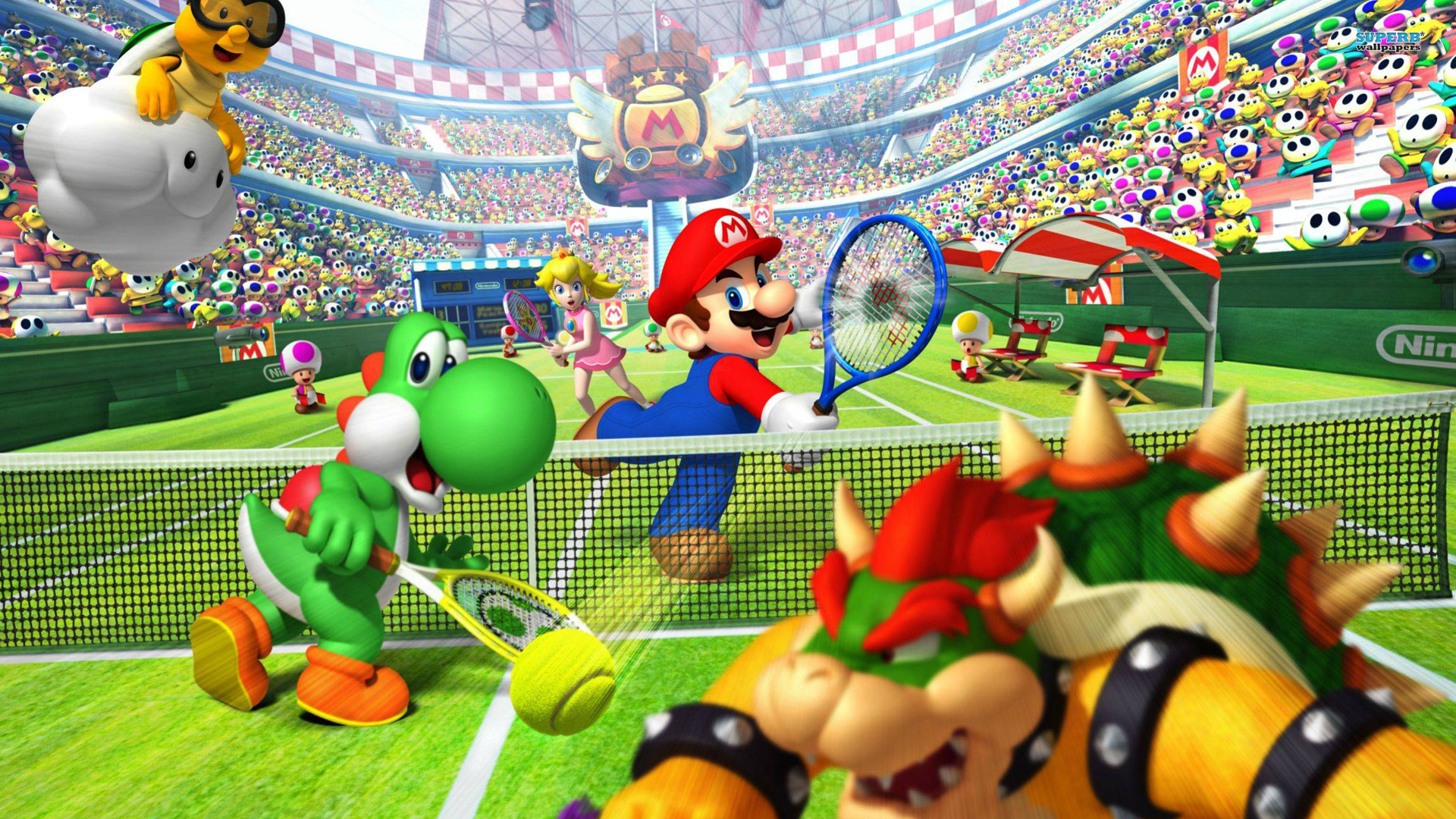 Mario Wallpaper Hd - Mario Tennis Open - HD Wallpaper 
