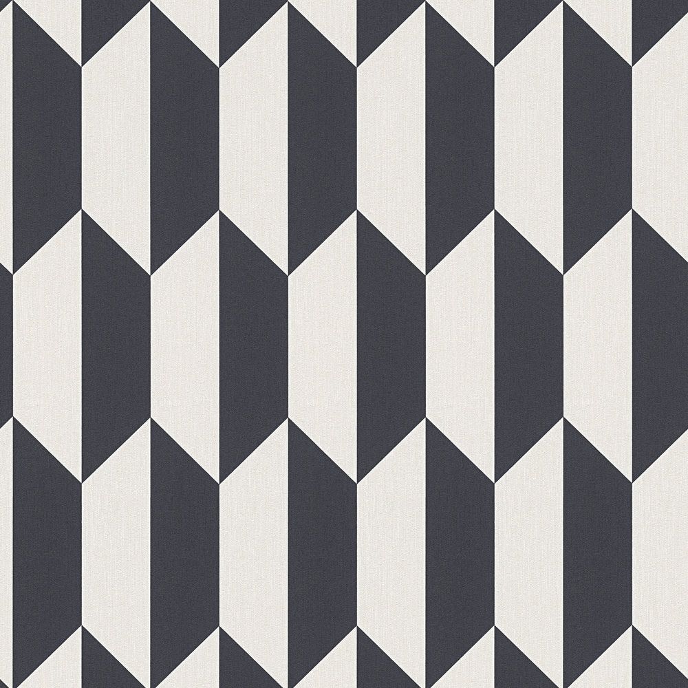 Black And White Geometric - HD Wallpaper 
