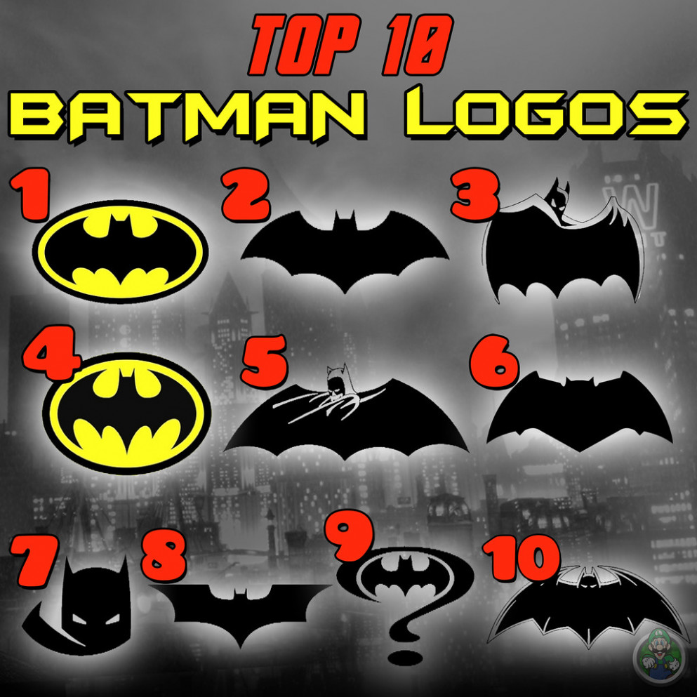 Top 10 Batman Logos - Batman Logos - HD Wallpaper 