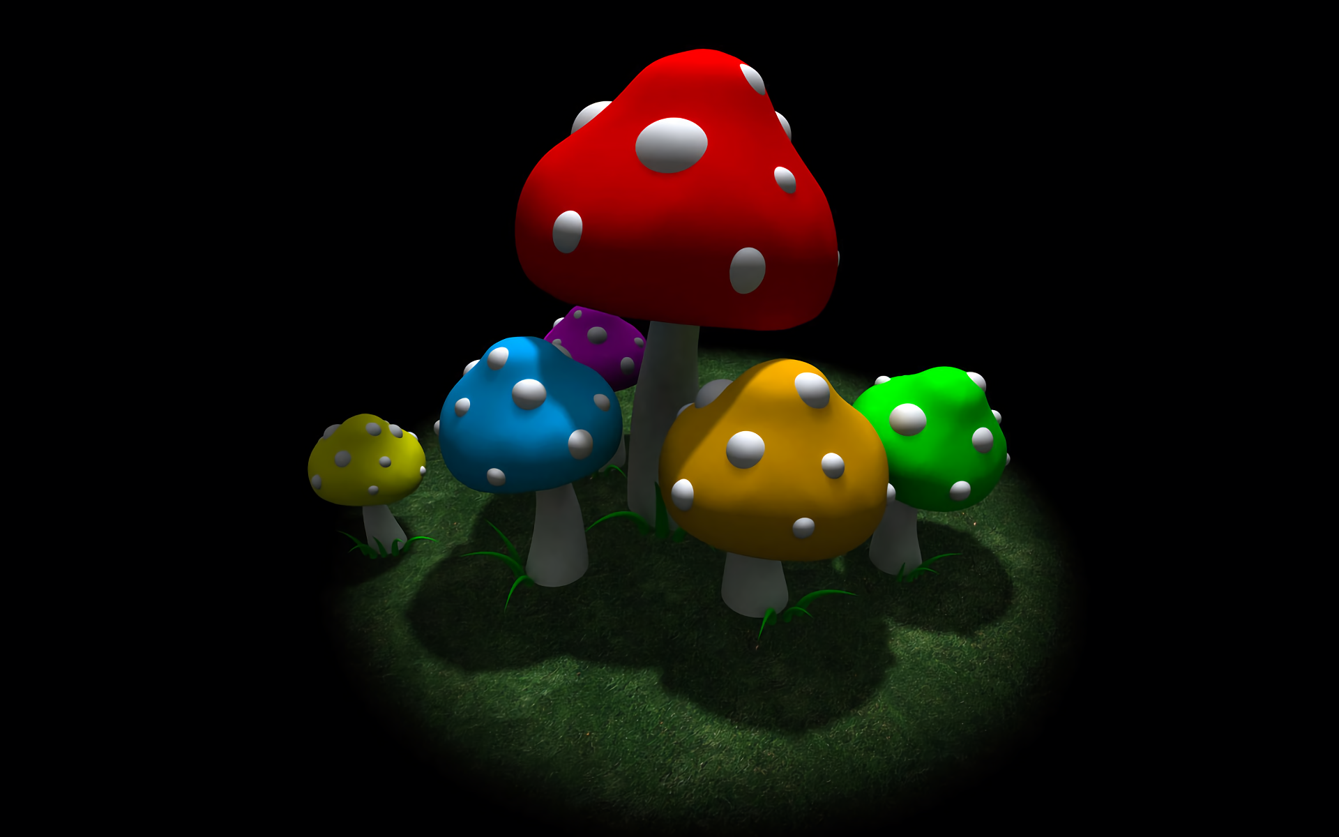 3d Mushroom Wallpaper Hd - 1920x1200 Wallpaper - teahub.io